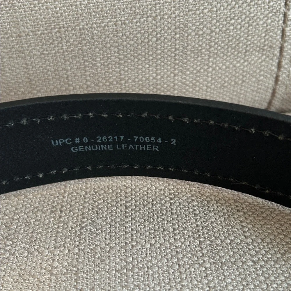 Dickies Genuine Leather Black Belt Size 38